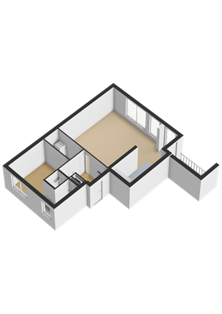 Floorplan - Hudsonstraat 173, 3025 CE Rotterdam